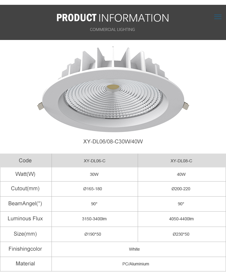 ceiling downlight installation